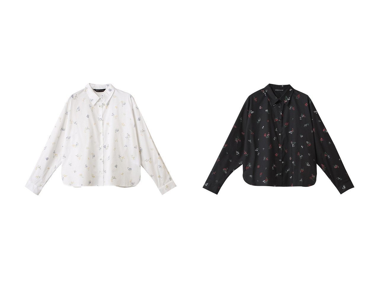 【mizuiro ind/ミズイロ インド】のsmall flower print shirt シャツ 【トップス、カットソー】 おすすめ人気トレンドファッション通販アイテム インテリア・キッズ・メンズ・レディースファッション・服の通販 founy(ファニー) 　ファッション　Fashion　レディースファッション　WOMEN　トップス・カットソー　Tops/Tshirt　シャツ/ブラウス　Shirts/Blouses　ロング / Tシャツ　T-Shirts　2025年　2025　2025春夏・S/S　Ss,Spring/Summer,2025　シンプル　Simple　スリーブ　Sleeve　リラックス　Relax　ロング　Long　エレガント 上品　Elegant　夏　Summer　春　Spring　S/S・春夏　Ss・Spring/Summer　ホワイト系　White　ブラック系　Black　|ID:crp329100000209695