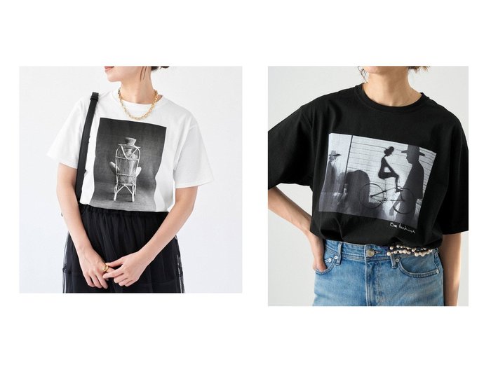 【IENA/イエナ】のクチュールドアダム Sam Haskins フォト ロゴTシャツ おすすめ人気トレンドファッション通販アイテム 人気、トレンドファッション・服の通販 founy(ファニー) ファッション Fashion レディースファッション WOMEN トップス・カットソー Tops/Tshirt シャツ/ブラウス Shirts/Blouses ロング / Tシャツ T-Shirts 2025年 2025 2025春夏・S/S Ss,Spring/Summer,2025 |ID:crp329100000209735