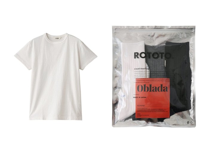 【Oblada/オブラダ】のCompact Tシャツ&【Oblada×ROTOTO】3パックソックス 【ファッション雑貨】 おすすめ人気トレンドファッション通販アイテム 人気、トレンドファッション・服の通販 founy(ファニー) ファッション Fashion レディースファッション WOMEN トップス・カットソー Tops/Tshirt シャツ/ブラウス Shirts/Blouses ロング / Tシャツ T-Shirts カットソー Cut and Sewn ソックス Socks レッグウェア Legwear 2025年 2025 2025春夏・S/S Ss,Spring/Summer,2025 コンパクト Compact ショート Short シンプル Simple スリーブ Sleeve 夏 Summer 春 Spring S/S・春夏 Ss・Spring/Summer |ID:crp329100000209840