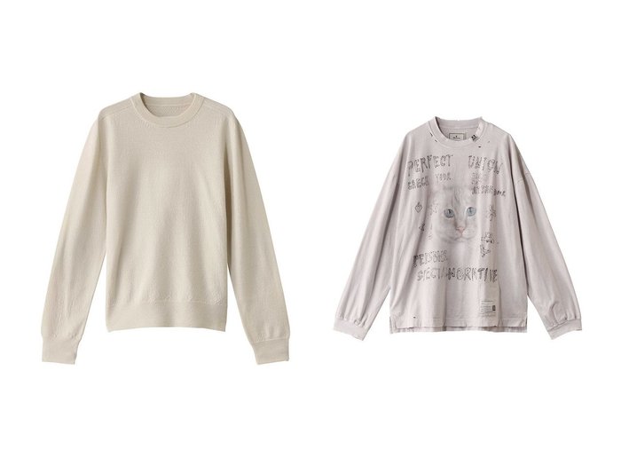 【Maison MIHARA YASUHIRO / MEN/メゾン ミハラヤスヒロ】の【MEN】BLEACHED ロングスリーブTシャツ&【MAISON MARGIELA / MEN/メゾン マルジェラ】の【MEN】クルーネック 【MEN　メンズファッション通販】 おすすめ人気トレンドファッション通販アイテム インテリア・キッズ・メンズ・レディースファッション・服の通販 founy(ファニー) https://founy.com/ ファッション Fashion メンズファッション MEN トップス・カットソー Tops/Tshirt/Men シャツ Shirts 2025年 2025 2025春夏・S/S Ss,Spring/Summer,2025 スリーブ Sleeve ベーシック Basic ロング Long 夏 Summer 定番 Standard 春 Spring S/S・春夏 Ss・Spring/Summer |ID:crp329100000209854