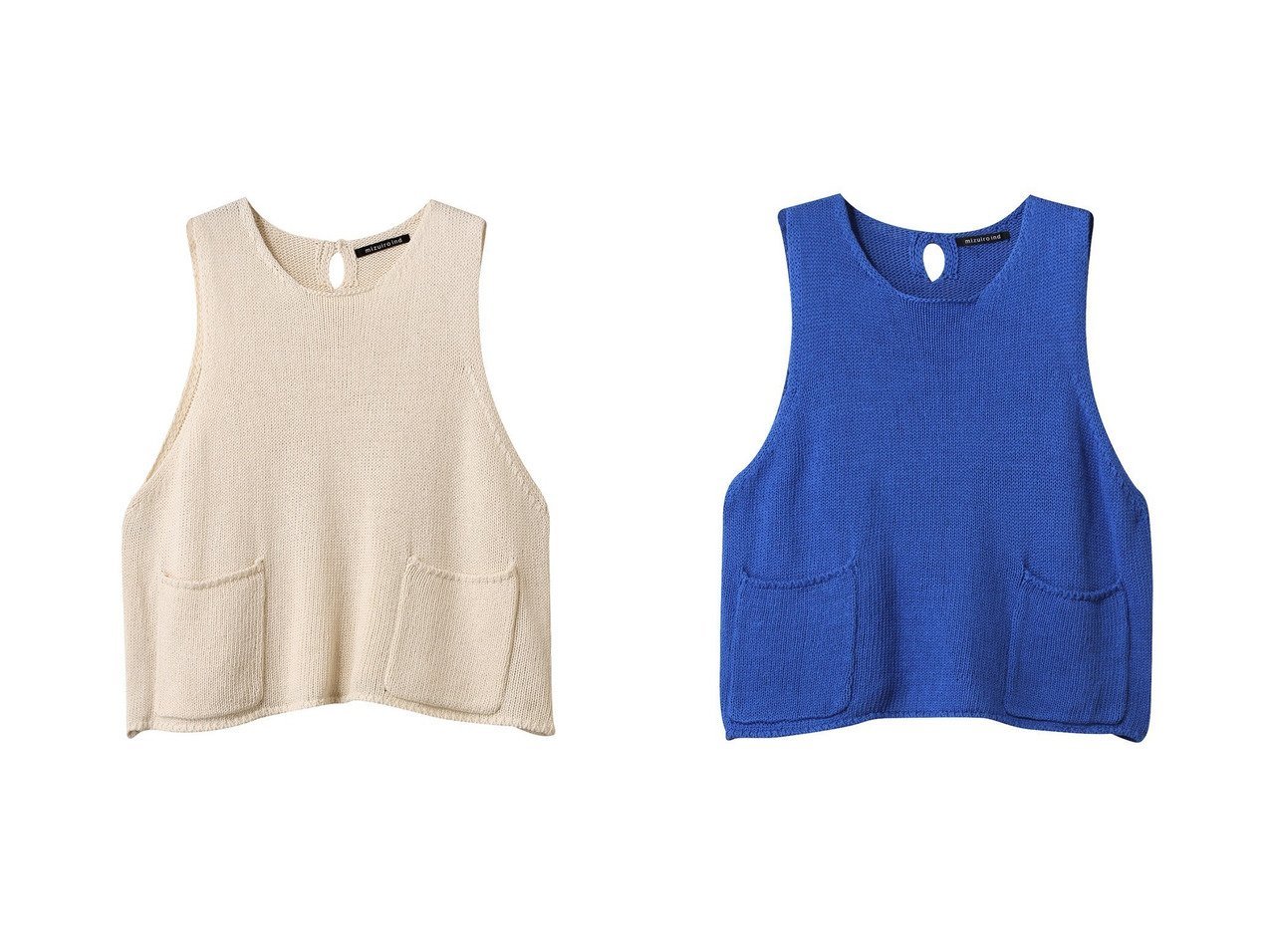 【mizuiro ind/ミズイロ インド】のtape yarn short vest ベスト 【コート、ジャケット】 おすすめ人気トレンドファッション通販アイテム インテリア・キッズ・メンズ・レディースファッション・服の通販 founy(ファニー) 　ファッション　Fashion　レディースファッション　WOMEN　トップス・カットソー　Tops/Tshirt　ニット　Knit Tops　ベスト/ジレ　Gilets/Vests　プルオーバー　Pullover　2025年　2025　2025春夏・S/S　Ss,Spring/Summer,2025　ショート　Short　フェミニン　Feminine　フロント　Front　ベスト　Vest　ポケット　Pocket　夏　Summer　春　Spring　S/S・春夏　Ss・Spring/Summer　イエロー系　Yellow　ブルー系　Blue　ブラック系　Black　|ID:crp329100000209974