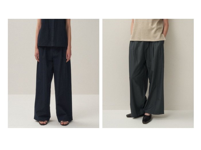 【ATON/エイトン】のSILK LINEN SHANTUNG ツータックパンツ&SILK TROPICAL イージーワイドパンツ 【パンツ】 おすすめ人気トレンドファッション通販アイテム 人気、トレンドファッション・服の通販 founy(ファニー) ファッション Fashion レディースファッション WOMEN パンツ Pants NEW・新作・新着・新入荷 New Arrivals シャンタン Shantung シルク Silk テーパード Tapered ドレス Dress ベスト Vest ラップ Wrap リネン Linen ワイド Wide 夏 Summer 春 Spring S/S・春夏 Ss・Spring/Summer |ID:crp329100000210164