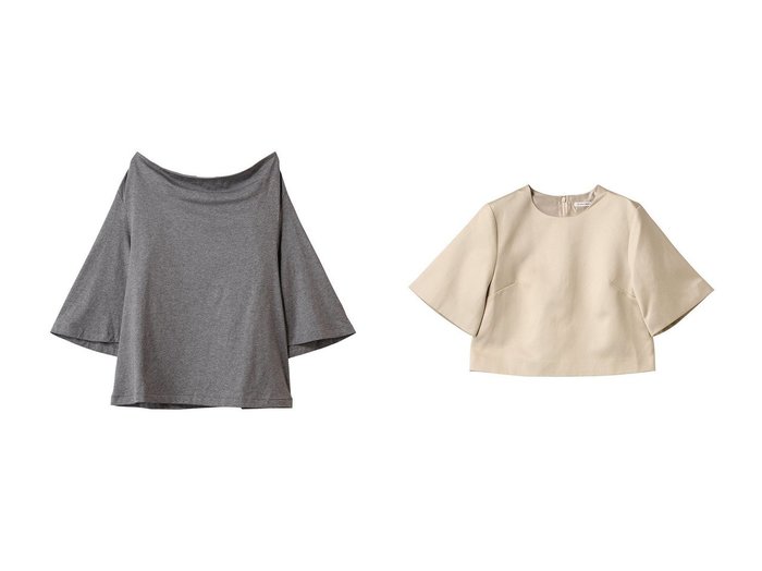 【BY MALENE BIRGER/バイ マレーネ ビルガー】のHANIA クロップドトップス&BRYAR ジャージートップス 【トップス、カットソー】  おすすめ人気トレンドファッション通販アイテム インテリア・キッズ・メンズ・レディースファッション・服の通販 founy(ファニー) https://founy.com/ ファッション Fashion レディースファッション WOMEN トップス・カットソー Tops/Tshirt シャツ/ブラウス Shirts/Blouses ロング / Tシャツ T-Shirts カットソー Cut and Sewn 2025年 2025 2025春夏・S/S Ss,Spring/Summer,2025 とろみ Thickness ショート Short ジャージ Jersey スリーブ Sleeve デコルテ Decolletage ドレープ Drape ワイド Wide エレガント 上品 Elegant 夏 Summer 春 Spring S/S・春夏 Ss・Spring/Summer |ID:crp329100000210247