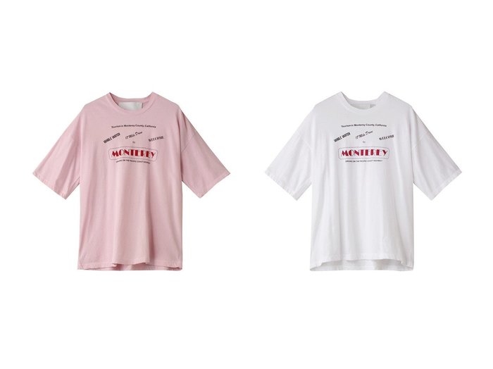 【TICCA/ティッカ】のMONTEREYTシャツ 【トップス、カットソー】  おすすめ人気トレンドファッション通販アイテム 人気、トレンドファッション・服の通販 founy(ファニー) ファッション Fashion レディースファッション WOMEN トップス・カットソー Tops/Tshirt シャツ/ブラウス Shirts/Blouses ロング / Tシャツ T-Shirts カットソー Cut and Sewn 2025年 2025 2025春夏・S/S Ss,Spring/Summer,2025 ショート Short スリーブ Sleeve プリント Print 夏 Summer 春 Spring S/S・春夏 Ss・Spring/Summer |ID:crp329100000210279