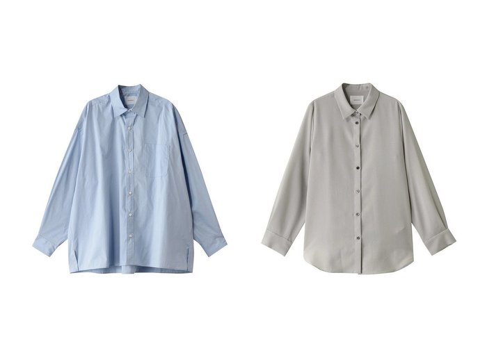 【MIDIUMISOLID/ミディウミソリッド】のregular collar big shirt.M シャツ&basic long shirt.M シャツ 【トップス、カットソー】 おすすめ人気トレンドファッション通販アイテム 人気、トレンドファッション・服の通販 founy(ファニー) 　ファッション　Fashion　レディースファッション　WOMEN　トップス・カットソー　Tops/Tshirt　シャツ/ブラウス　Shirts/Blouses　2025年　2025　2025春夏・S/S　Ss,Spring/Summer,2025　おすすめ　Recommend　シンプル　Simple　スリーブ　Sleeve　ロング　Long　夏　Summer　春　Spring　S/S・春夏　Ss・Spring/Summer　ベーシック　Basic　長袖　Long Sleeve　|ID:crp329100000210422