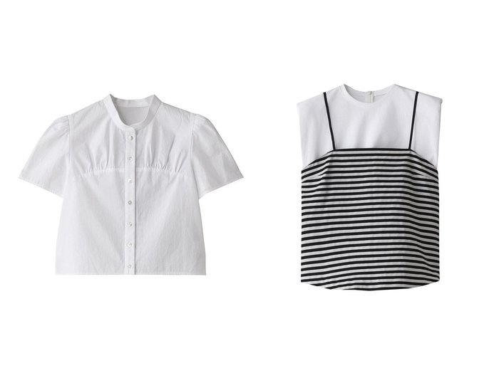 【BORDERS at BALCONY/ボーダーズ アット バルコニー】の2wayキャミレイヤードTシャツ&バックボーダーシャツ 【トップス、カットソー】 おすすめ人気トレンドファッション通販アイテム インテリア・キッズ・メンズ・レディースファッション・服の通販 founy(ファニー) https://founy.com/ ファッション Fashion レディースファッション WOMEN トップス・カットソー Tops/Tshirt シャツ/ブラウス Shirts/Blouses バッグ Bag キャミソール / ノースリーブ No Sleeves ロング / Tシャツ T-Shirts カットソー Cut and Sewn 2025年 2025 2025春夏・S/S Ss,Spring/Summer,2025 コンパクト Compact ショート Short スリーブ Sleeve ボーダー Border マキシ Maxi ワイド Wide 夏 Summer 春 Spring S/S・春夏 Ss・Spring/Summer |ID:crp329100000210426