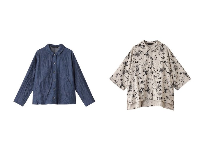 【mizuiro ind/ミズイロ インド】のdenim compact shirt シャツ&rayon linen print wide shirt シャツ 【トップス、カットソー】 おすすめ人気トレンドファッション通販アイテム インテリア・キッズ・メンズ・レディースファッション・服の通販 founy(ファニー) https://founy.com/ ファッション Fashion レディースファッション WOMEN トップス・カットソー Tops/Tshirt シャツ/ブラウス Shirts/Blouses ロング / Tシャツ T-Shirts 2025年 2025 2025春夏・S/S Ss,Spring/Summer,2025 コンパクト Compact スリーブ Sleeve デニム Denim フロント Front ポケット Pocket ロング Long ワッシャー Washer 夏 Summer 春 Spring S/S・春夏 Ss・Spring/Summer |ID:crp329100000210436