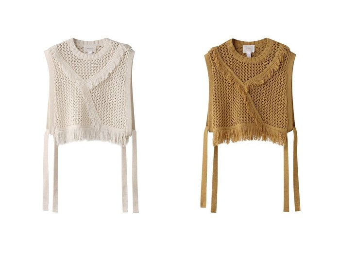 【MIDIUMISOLID/ミディウミソリッド】のside ribbon fringe mesh vest.S ベスト 【コート、ジャケット】 おすすめ人気トレンドファッション通販アイテム 人気、トレンドファッション・服の通販 founy(ファニー) ファッション Fashion レディースファッション WOMEN アウター Coat Outerwear ジャケット Jackets 2025年 2025 2025春夏・S/S Ss,Spring/Summer,2025 アシンメトリー Asymmetry ジャケット Jacket フリンジ Fringe ベスト Vest メッシュ Mesh 夏 Summer 春 Spring S/S・春夏 Ss・Spring/Summer |ID:crp329100000210483