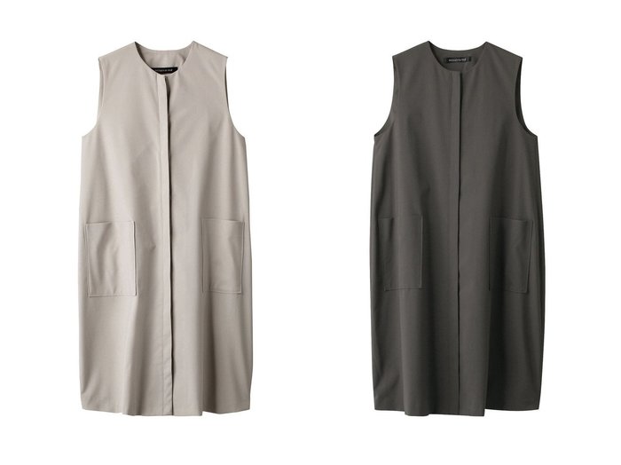 【mizuiro ind/ミズイロ インド】のfront fly cocoon gilet ジレ 【ECで売れてるランキング上位の人気ファッション通販】  おすすめ人気トレンドファッション通販アイテム 人気、トレンドファッション・服の通販 founy(ファニー) ファッション Fashion レディースファッション WOMEN アウター Coat Outerwear ジャケット Jackets シンプル Simple ジャケット Jacket トレンド Trend ベスト Vest ポケット Pocket |ID:crp329100000210729