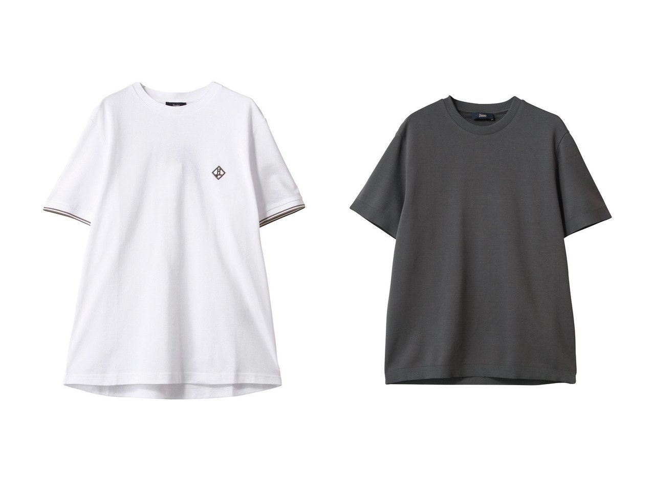 【HERNO / MEN/ヘルノ】の【MEN】刺しゅうワンポイントTシャツ&【MEN】コットンTシャツ 【MEN　男性、メンズファッション通販】 おすすめ人気トレンドファッション通販アイテム インテリア・キッズ・メンズ・レディースファッション・服の通販 founy(ファニー) 　ファッション　Fashion　メンズファッション　MEN　トップス・カットソー　Tops/Tshirt/Men　シャツ　Shirts　2025年　2025　2025春夏・S/S　Ss,Spring/Summer,2025　ショート　Short　スリーブ　Sleeve　ベーシック　Basic　ボトム　Bottom　ワンポイント　One Point　夏　Summer　春　Spring　S/S・春夏　Ss・Spring/Summer　ホワイト系　White　ブルー系　Blue　グレー系　Gray　|ID:crp329100000210740