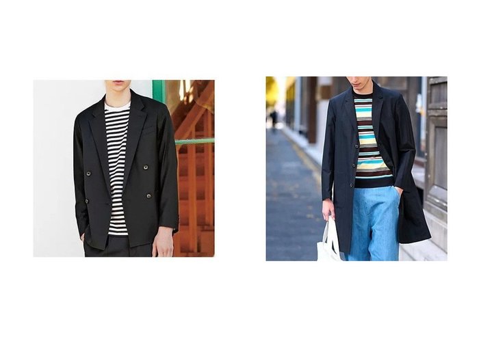 【DRESSTERIOR / MEN/ドレステリア】のスーピマコットン ショップコート&クールタッチ クイックドライ ダブルジャケット 【MEN　男性、メンズファッション通販】 おすすめ人気トレンドファッション通販アイテム インテリア・キッズ・メンズ・レディースファッション・服の通販 founy(ファニー) https://founy.com/ ファッション Fashion メンズファッション MEN 春 Spring シェイプ Shape ショルダー Shoulder ジャケット Jacket ストレッチ Stretch スーツ Suit ダブル Double テーラード Tailored トレンド Trend ドレス Dress バランス Balance リラックス Relax S/S・春夏 Ss・Spring/Summer 夏 Summer エレガント 上品 Elegant |ID:crp329100000210745