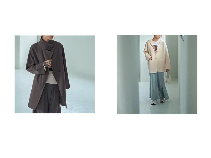 【STYLE DELI/スタイルデリ】のフード付きニットジャケット&ツイル生地2wayネックコート 【コート、ジャケット】 おすすめ人気トレンドファッション通販アイテム 人気、トレンドファッション・服の通販 founy(ファニー) ファッション Fashion レディースファッション WOMEN アウター Coat Outerwear コート Coats ジャケット Jackets 春 Spring 切替 Switching 軽量 Lightweight サロペット Overalls シンプル Simple ジャージ Jersey スタンド Stand スリット Slit スーツ Suit ダブル Double ツイル Twill バランス Balance フロント Front ポケット Pocket マーブル Marble リアル Real ロング Long 夏 Summer シルバー Silver ジャケット Jacket なめらか Smooth パーカー Hoodie 帽子 Hat メタル Metal 冬 Winter |ID:crp329100000210930