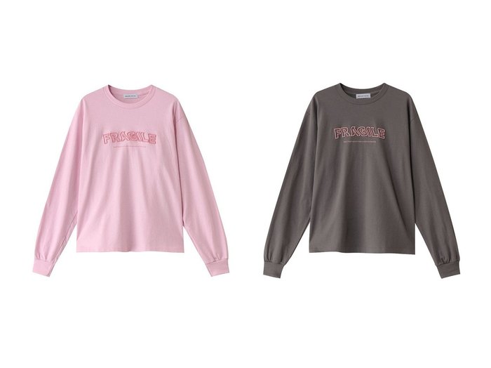 【MAISON SPECIAL/メゾンスペシャル】のFRAGILEエンブロイダリーロンTEE 【トップス、カットソー】 おすすめ人気トレンドファッション通販アイテム 人気、トレンドファッション・服の通販 founy(ファニー) ファッション Fashion レディースファッション WOMEN トップス・カットソー Tops/Tshirt シャツ/ブラウス Shirts/Blouses ロング / Tシャツ T-Shirts カットソー Cut and Sewn 2025年 2025 2025春夏・S/S Ss,Spring/Summer,2025 エンブロイダリー Embroidery グラフィック Graphic スリーブ Sleeve フェミニン Feminine ロング Long 夏 Summer 春 Spring S/S・春夏 Ss・Spring/Summer |ID:crp329100000211059