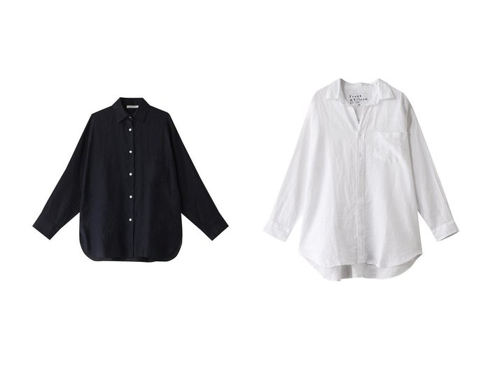 【Frank&Eileen/フランク&アイリーン】のMACKENZIE LIVED IN LINEN ホワイトビッグシャツ&【HOUSE OF LOTUS/ハウス オブ ロータス】のリネンベーシックシャツ 【トップス、カットソー】 おすすめ人気トレンドファッション通販アイテム 人気、トレンドファッション・服の通販 founy(ファニー) ファッション Fashion レディースファッション WOMEN トップス・カットソー Tops/Tshirt シャツ/ブラウス Shirts/Blouses スリーブ Sleeve ベーシック Basic リネン Linen ロング Long エレガント 上品 Elegant 再入荷 Restock/Back In Stock/Re Arrival トレンド Trend ビッグ Big ボトム Bottom 定番 Standard NEW・新作・新着・新入荷 New Arrivals |ID:crp329100000211093