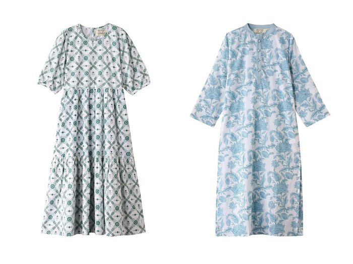 【SZ Blockprints/エスゼット ブロックプリント】のGAIA DRESS CHAKRI ティアードワンピース&ISLE FROCK ISA スタンドカラーカバーアップワンピース 【ワンピース、ドレス】 おすすめ人気トレンドファッション通販アイテム 人気、トレンドファッション・服の通販 founy(ファニー) 　ファッション　Fashion　レディースファッション　WOMEN　ワンピース　Dress　ドレス　Party Dresses　チュニック　Tunic　2025年　2025　2025春夏・S/S　Ss,Spring/Summer,2025　オリエンタル　Oriental　チュニック　Tunic　ティアードワンピース　Tiered Dress　プリント　Print　リゾート　Resort　今季　This Season　夏　Summer　春　Spring　S/S・春夏　Ss・Spring/Summer　|ID:crp329100000211137