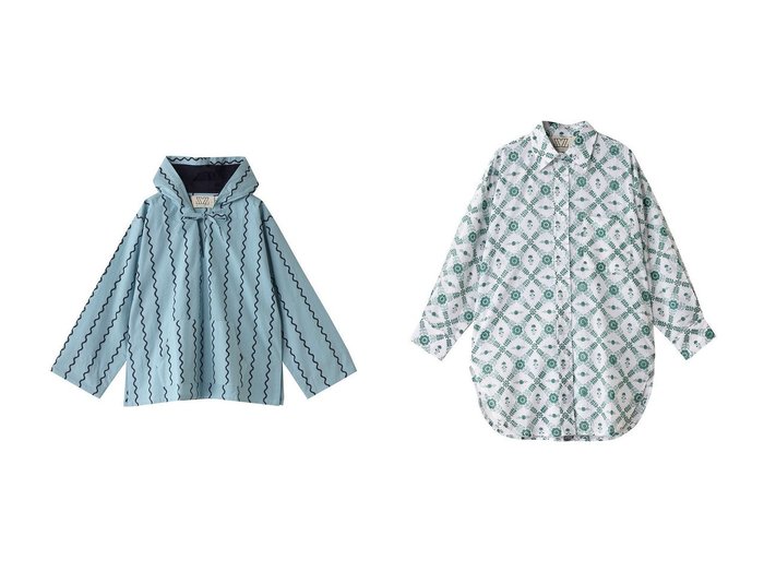 【SZ Blockprints/エスゼット ブロックプリント】のSURF PULLOVER MAGGI サーフプルオーバー&OVERSIZED BUTTON DOWN CHAKRI ボタンダウンシャツ 【トップス、カットソー】 おすすめ人気トレンドファッション通販アイテム 人気、トレンドファッション・服の通販 founy(ファニー) 　ファッション　Fashion　レディースファッション　WOMEN　トップス・カットソー　Tops/Tshirt　シャツ/ブラウス　Shirts/Blouses　パーカ　Sweats　ロング / Tシャツ　T-Shirts　プルオーバー　Pullover　スウェット　Sweat　カットソー　Cut and Sewn　2025年　2025　2025春夏・S/S　Ss,Spring/Summer,2025　スリット　Slit　プリント　Print　ポケット　Pocket　リボン　Ribbon　夏　Summer　春　Spring　S/S・春夏　Ss・Spring/Summer　|ID:crp329100000211167