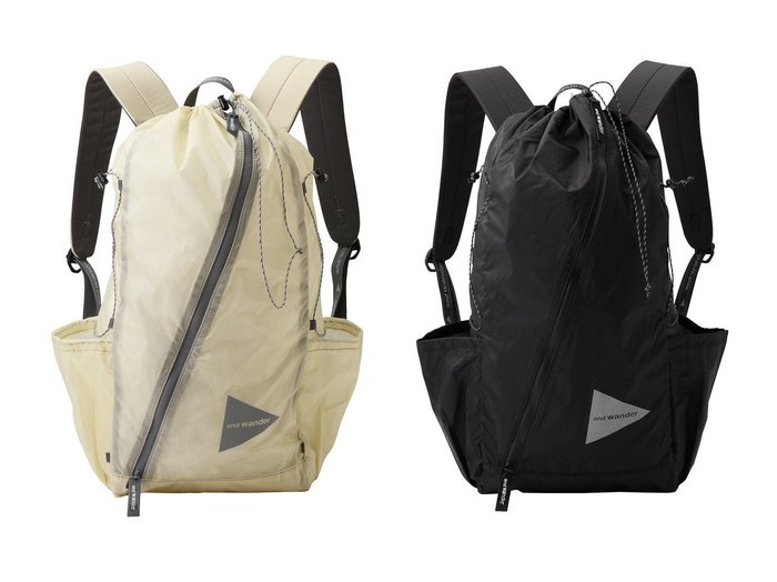 【and wander/アンドワンダー】の【UNISEX】sil daypack 【バッグ・鞄】 おすすめ人気トレンドファッション通販アイテム 人気、トレンドファッション・服の通販 founy(ファニー) ファッション Fashion レディースファッション WOMEN バッグ Bag 2025年 2025 2025春夏・S/S Ss,Spring/Summer,2025 ユニセックス Unisex スタイリッシュ Stylish リュック Ruck Sack 夏 Summer 春 Spring S/S・春夏 Ss・Spring/Summer 軽量 Lightweight |ID:crp329100000211209