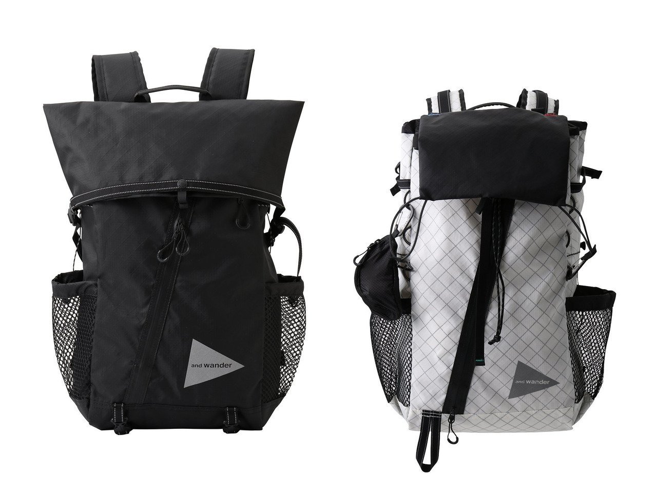 【and wander/アンドワンダー】の【UNISEX】ECOPAK 18L backpack&【UNISEX】ECOPAK 30L backpack 【バッグ・鞄】 おすすめ人気トレンドファッション通販アイテム インテリア・キッズ・メンズ・レディースファッション・服の通販 founy(ファニー) 　ファッション　Fashion　レディースファッション　WOMEN　バッグ　Bag　2025年　2025　2025春夏・S/S　Ss,Spring/Summer,2025　ユニセックス　Unisex　リュック　Ruck Sack　夏　Summer　春　Spring　S/S・春夏　Ss・Spring/Summer　ビジネス 仕事 通勤　Business　ブラック系　Black　ホワイト系　White　|ID:crp329100000211216