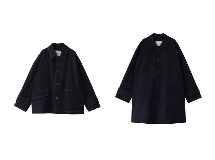 【MACKINTOSH / MEN/マッキントッシュ】の【MEN】HUMBIE デニムショート ジャケット&【MEN】HUMBIE はっ水ポリエステル コート 【MEN　メンズファッション通販】 おすすめ人気トレンドファッション通販アイテム インテリア・キッズ・メンズ・レディースファッション・服の通販 founy(ファニー) https://founy.com/ ファッション Fashion メンズファッション MEN 2025年 2025 2025春夏・S/S Ss,Spring/Summer,2025 ショルダー Shoulder ショート Short ジャケット Jacket デニム Denim ドロップ Drop バランス Balance 夏 Summer 春 Spring S/S・春夏 Ss・Spring/Summer |ID:crp329100000211334