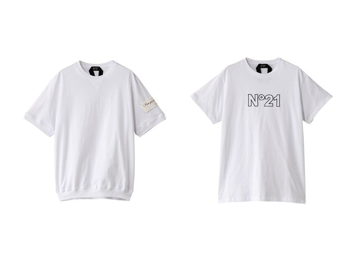 【N°21 / MEN/ヌメロ ヴェントゥーノ】の【MEN】袖エンブレムTシャツ&【MEN】ロゴTシャツ 【MEN】 おすすめ人気トレンドファッション通販アイテム インテリア・キッズ・メンズ・レディースファッション・服の通販 founy(ファニー) https://founy.com/ ファッション Fashion メンズファッション MEN トップス・カットソー Tops/Tshirt/Men シャツ Shirts 2025年 2025 2025春夏・S/S Ss,Spring/Summer,2025 ショート Short スタイリッシュ Stylish スリーブ Sleeve 夏 Summer 春 Spring S/S・春夏 Ss・Spring/Summer |ID:crp329100000211366