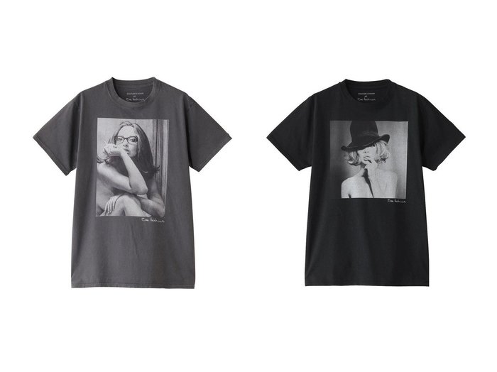 【COUTURE D'ADAM/クチュールドアダム】のSam Haskins プリントTシャツ&Sam Haskins プリントTシャツ 【トップス、カットソー】 おすすめ人気トレンドファッション通販アイテム 人気、トレンドファッション・服の通販 founy(ファニー) ファッション Fashion レディースファッション WOMEN トップス・カットソー Tops/Tshirt シャツ/ブラウス Shirts/Blouses ロング / Tシャツ T-Shirts カットソー Cut and Sewn 2025年 2025 2025春夏・S/S Ss,Spring/Summer,2025 ショート Short スリーブ Sleeve センター Center デニム Denim プリント Print ボトム Bottom モノトーン Monotone 夏 Summer 春 Spring S/S・春夏 Ss・Spring/Summer |ID:crp329100000211449