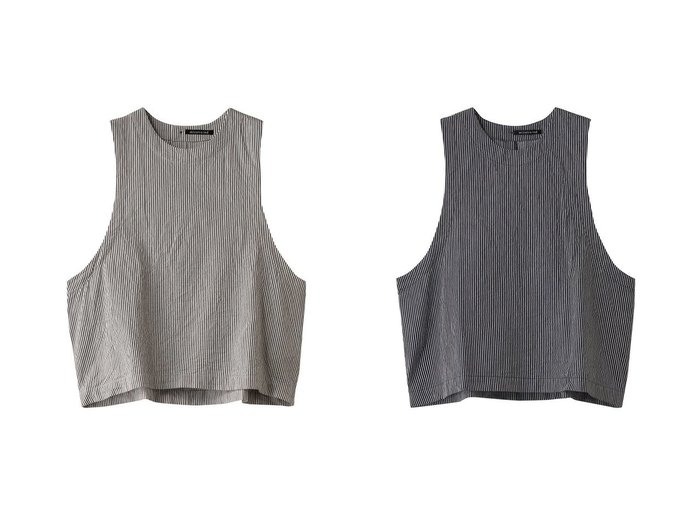 【mizuiro ind/ミズイロ インド】のhickory crew neck short vest ベスト 【コート、ジャケット】 おすすめ人気トレンドファッション通販アイテム 人気、トレンドファッション・服の通販 founy(ファニー) ファッション Fashion レディースファッション WOMEN アウター Coat Outerwear ジャケット Jackets 2025年 2025 2025春夏・S/S Ss,Spring/Summer,2025 インナー Inner シンプル Simple ジャケット Jacket ベスト Vest リラックス Relax エレガント 上品 Elegant 夏 Summer 春 Spring S/S・春夏 Ss・Spring/Summer |ID:crp329100000211501