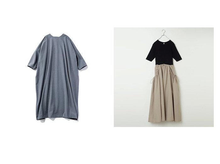 【12closet/トゥエルブクローゼット】の【DEAR DAYS】【洗える】コクーンシルエットストライプドレス&【emmi/エミ】の【LEE別注】【洗える】ハーフスリーブニットドッキングワンピース 【ECで売れてるランキング上位の人気レディースファッションの通販】 おすすめ人気トレンドファッション通販アイテム インテリア・キッズ・メンズ・レディースファッション・服の通販 founy(ファニー) https://founy.com/ ファッション Fashion レディースファッション WOMEN ワンピース Dress ドレス Party Dresses タフタ Taffeta ドローコード Draw Cord フィット Fit ポケット Pocket 別注 Special Order 洗える Washable |ID:crp329100000211586