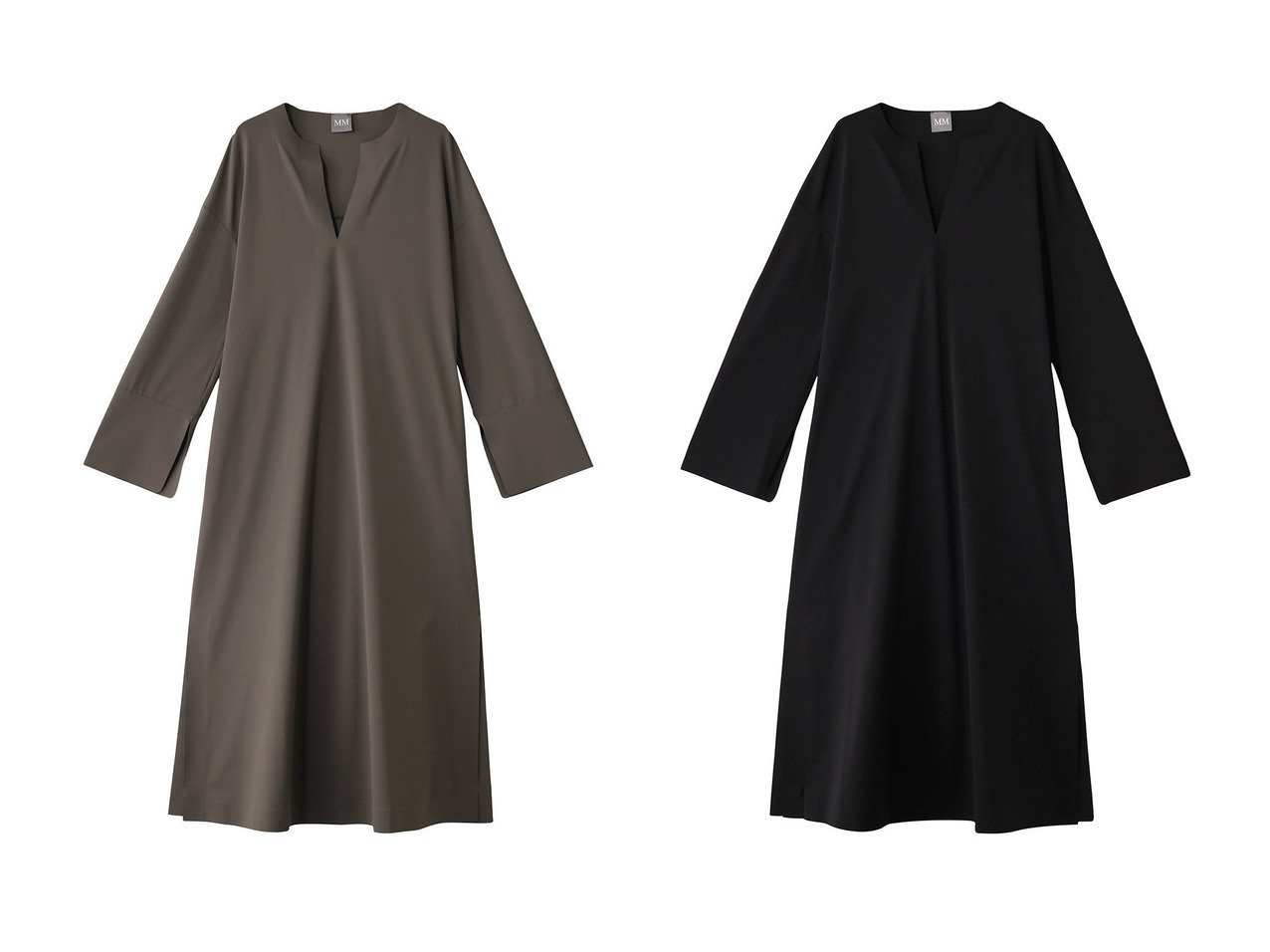 【Max Mara/マックスマーラ】の【MM】RAPACE ジャージードレス 【ECで売れてるランキング上位の人気レディースファッションの通販】 おすすめ人気トレンドファッション通販アイテム インテリア・キッズ・メンズ・レディースファッション・服の通販 founy(ファニー) 　ファッション　Fashion　レディースファッション　WOMEN　ワンピース　Dress　ドレス　Party Dresses　チュニック　Tunic　2025年　2025　2025春夏・S/S　Ss,Spring/Summer,2025　シンプル　Simple　ジャージー　Jersey　スリット　Slit　チュニック　Tunic　ドレス　Dress　リラックス　Relax　ロング　Long　エレガント 上品　Elegant　夏　Summer　春　Spring　S/S・春夏　Ss・Spring/Summer　ブラック系　Black　|ID:crp329100000211596