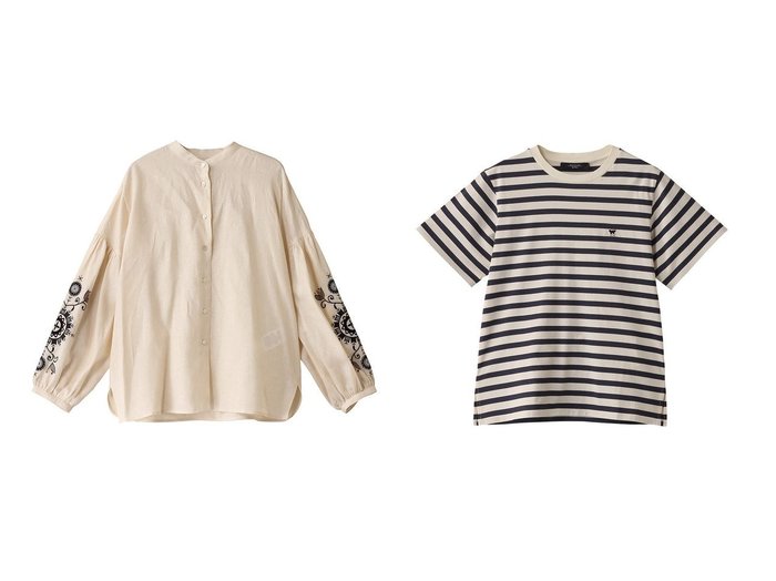 【Max Mara/マックスマーラ】の【Weekend Max Mara】SATRAPO コットンワンポイントTシャツ&【Weekend Max Mara】ILEX リネン刺しゅうノーカラーブラウス 【ECで売れてるランキング上位の人気レディースファッションの通販】 おすすめ人気トレンドファッション通販アイテム インテリア・キッズ・メンズ・レディースファッション・服の通販 founy(ファニー) https://founy.com/ ファッション Fashion レディースファッション WOMEN トップス・カットソー Tops/Tshirt シャツ/ブラウス Shirts/Blouses ロング / Tシャツ T-Shirts カットソー Cut and Sewn 2025年 2025 2025春夏・S/S Ss,Spring/Summer,2025 スリーブ Sleeve リネン Linen ロング Long ヴィンテージ Vintage 今季 This Season 夏 Summer 春 Spring S/S・春夏 Ss・Spring/Summer |ID:crp329100000211598