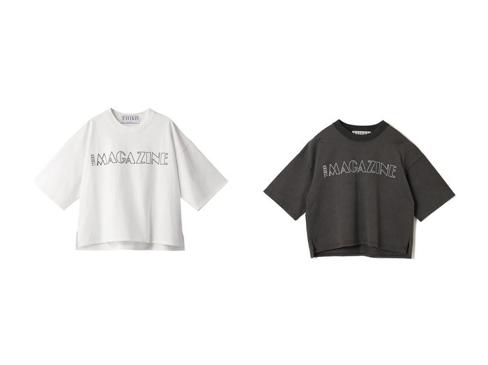 【THIRD MAGAZINE/サードマガジン】のTHIRD MAGAZINE ロゴTシャツ&ピグメントロゴTシャツ 【ECで売れてるランキング上位の人気レディースファッションの通販】  おすすめ人気トレンドファッション通販アイテム 人気、トレンドファッション・服の通販 founy(ファニー) 　ファッション　Fashion　レディースファッション　WOMEN　トップス・カットソー　Tops/Tshirt　シャツ/ブラウス　Shirts/Blouses　ロング / Tシャツ　T-Shirts　カットソー　Cut and Sewn　おすすめ　Recommend　カットソー　Cut And Sew　ショート　Short　ジャケット　Jacket　スリーブ　Sleeve　バランス　Balance　プリント　Print　シンプル　Simple　ボックス　Box　|ID:crp329100000211670