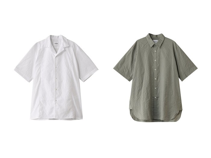 【:colon / MEN/コロン】の【MEN】Wrinkle Poplin ハーフスリーブシャツ&【MEN】60 Shrink Lawn ハーフスリーブシャツ 【MEN　メンズファッション通販】 おすすめ人気トレンドファッション通販アイテム インテリア・キッズ・メンズ・レディースファッション・服の通販 founy(ファニー) https://founy.com/ ファッション Fashion メンズファッション MEN 2025年 2025 2025春夏・S/S Ss,Spring/Summer,2025 サマー Summer ショート Short スリーブ Sleeve フォルム Form リゾート Resort ワイド Wide 夏 Summer 定番 Standard 春 Spring S/S・春夏 Ss・Spring/Summer |ID:crp329100000211721