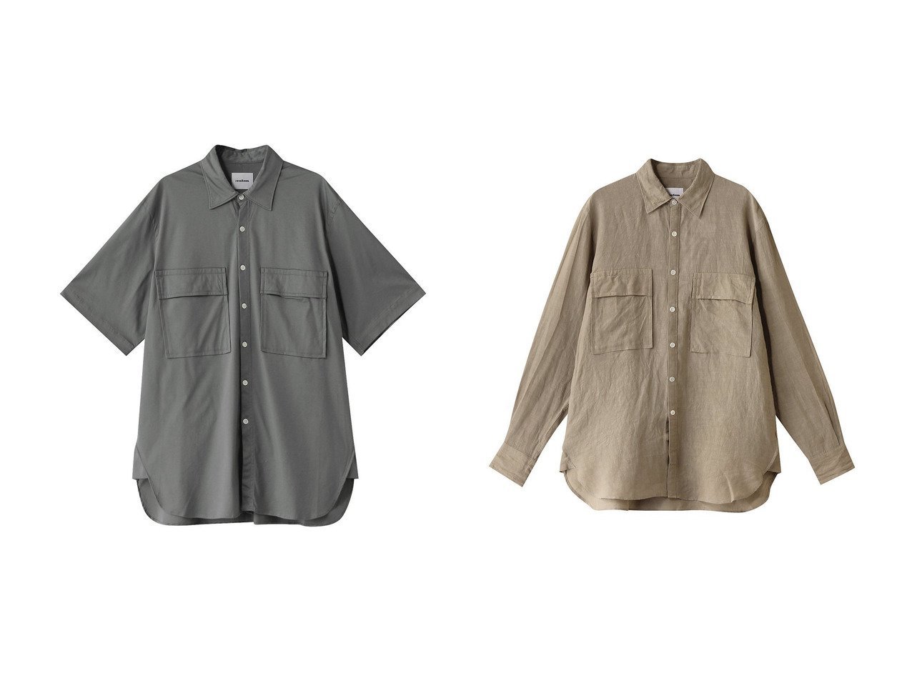 【:colon / MEN/コロン】の【MEN】Cotton Smooth ハーフスリーブシャツ&【MEN】60 Linen Cloth シャツ 【MEN　メンズファッション通販】 おすすめ人気トレンドファッション通販アイテム インテリア・キッズ・メンズ・レディースファッション・服の通販 founy(ファニー) 　ファッション　Fashion　メンズファッション　MEN　2025年　2025　2025春夏・S/S　Ss,Spring/Summer,2025　スリーブ　Sleeve　ポケット　Pocket　モダン　Modern　リネン　Linen　ロング　Long　エレガント 上品　Elegant　夏　Summer　春　Spring　S/S・春夏　Ss・Spring/Summer　イエロー系　Yellow　ベージュ系　Beige　グリーン系　Green　ホワイト系　White　|ID:crp329100000211722