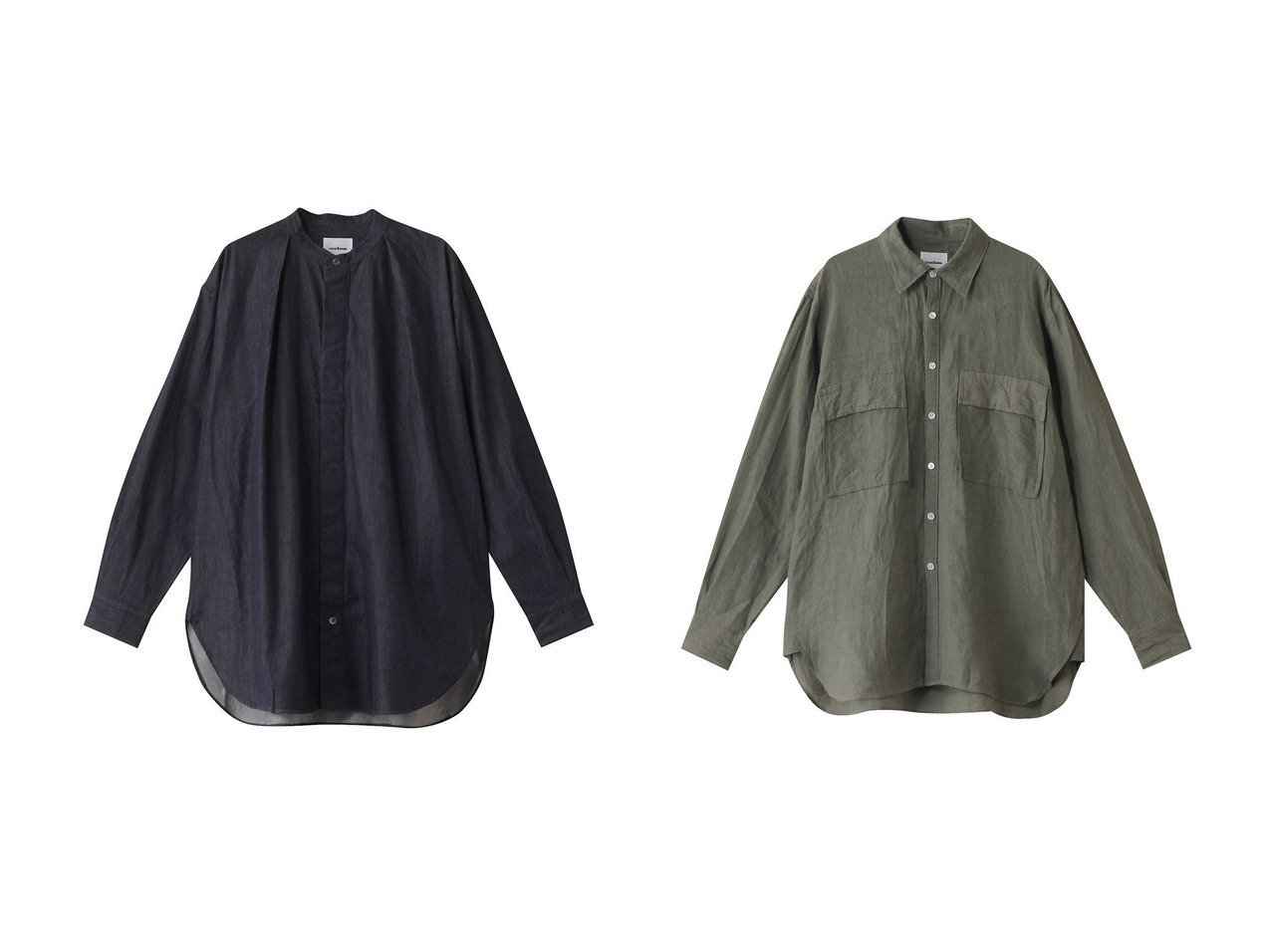 【:colon / MEN/コロン】の【MEN】60 Linen Cloth シャツ&【MEN】4oz Light Denim シャツ 【MEN　メンズファッション通販】 おすすめ人気トレンドファッション通販アイテム インテリア・キッズ・メンズ・レディースファッション・服の通販 founy(ファニー) 　ファッション　Fashion　メンズファッション　MEN　2025年　2025　2025春夏・S/S　Ss,Spring/Summer,2025　スリーブ　Sleeve　ロング　Long　夏　Summer　定番　Standard　春　Spring　S/S・春夏　Ss・Spring/Summer　羽織　Haori　ポケット　Pocket　モダン　Modern　リネン　Linen　エレガント 上品　Elegant　ブルー系　Blue　イエロー系　Yellow　ベージュ系　Beige　グリーン系　Green　|ID:crp329100000211723