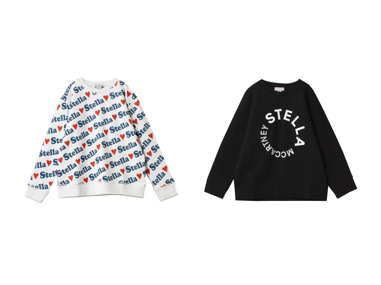 【STELLA McCARTNEY / KIDS/ステラ マッカートニー】の【KIDS】STELLA スエットシャツ&【KIDS】ロゴプリントスエットシャツ 【KIDS　キッズファッション通販】 おすすめ人気トレンドファッション通販アイテム インテリア・キッズ・メンズ・レディースファッション・服の通販 founy(ファニー) 　ファッション　Fashion　キッズファッション　KIDS　トップス・カットソー　Tops/Tees/Kids　2025年　2025　2025春夏・S/S　Ss,Spring/Summer,2025　デニム　Denim　フェミニン　Feminine　プリント　Print　夏　Summer　春　Spring　S/S・春夏　Ss・Spring/Summer　イエロー系　Yellow　ブラック系　Black　|ID:crp329100000211727