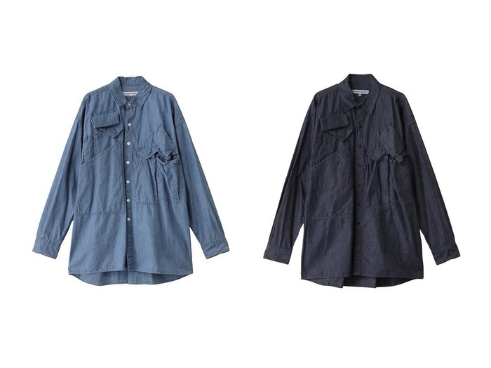 【KATHARINE HAMNETT LONDON/キャサリンハムネット】の【UNISEX】マルチポケットデニムシャツ 【トップス、カットソー】 おすすめ人気トレンドファッション通販アイテム インテリア・キッズ・メンズ・レディースファッション・服の通販 founy(ファニー) https://founy.com/ ファッション Fashion レディースファッション WOMEN トップス・カットソー Tops/Tshirt シャツ/ブラウス Shirts/Blouses 2025年 2025 2025春夏・S/S Ss,Spring/Summer,2025 ユニセックス Unisex スリーブ Sleeve デニム Denim ポケット Pocket ロング Long 夏 Summer 定番 Standard 春 Spring S/S・春夏 Ss・Spring/Summer 羽織 Haori |ID:crp329100000211762