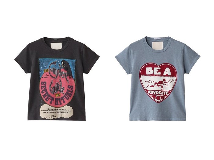 【MOTHER/マザー】の【SUPERIOR】BE A DEVILS ADVOCATE プリントTシャツ(SRI)&【SUPERIOR】SECRET RITUALS プリントTシャツ(BDV) 【トップス、カットソー】 おすすめ人気トレンドファッション通販アイテム 人気、トレンドファッション・服の通販 founy(ファニー) ファッション Fashion レディースファッション WOMEN トップス・カットソー Tops/Tshirt シャツ/ブラウス Shirts/Blouses ロング / Tシャツ T-Shirts カットソー Cut and Sewn 2025年 2025 2025春夏・S/S Ss,Spring/Summer,2025 コンパクト Compact ショート Short スリーブ Sleeve プリント Print 夏 Summer 定番 Standard 春 Spring S/S・春夏 Ss・Spring/Summer |ID:crp329100000211769