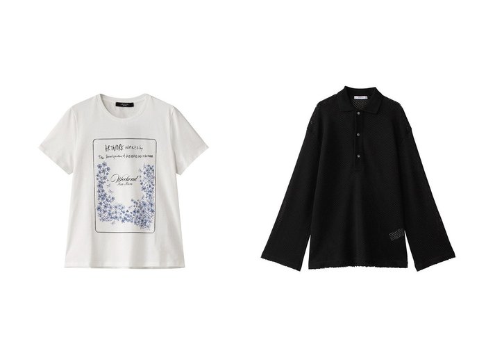 【CINOH/チノ】のラッセルポロシャツ&【Max Mara/マックスマーラ】の【Weekend Max Mara】TEIERA ジャージーコットンプリントTシャツ 【トップス、カットソー】 おすすめ人気トレンドファッション通販アイテム 人気、トレンドファッション・服の通販 founy(ファニー) ファッション Fashion レディースファッション WOMEN トップス・カットソー Tops/Tshirt シャツ/ブラウス Shirts/Blouses ロング / Tシャツ T-Shirts カットソー Cut and Sewn ニット Knit Tops ポロシャツ Polo Shirts プルオーバー Pullover 2025年 2025 2025春夏・S/S Ss,Spring/Summer,2025 おすすめ Recommend インナー Inner コンパクト Compact ショート Short スリーブ Sleeve プリント Print 夏 Summer 春 Spring S/S・春夏 Ss・Spring/Summer |ID:crp329100000211774