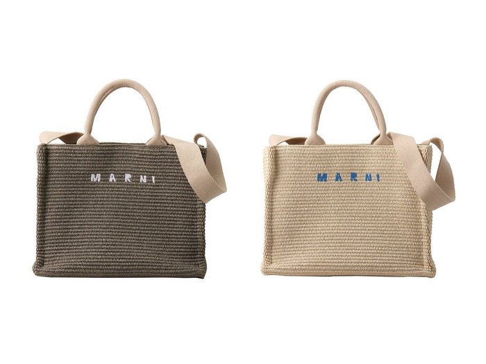 【MARNI/マルニ】のラフィアエフェクト2wayスモールトートバッグ 【バッグ・鞄】 おすすめ人気トレンドファッション通販アイテム 人気、トレンドファッション・服の通販 founy(ファニー) ファッション Fashion レディースファッション WOMEN バッグ Bag 2025年 2025 2025春夏・S/S Ss,Spring/Summer,2025 フロント Front ラフィア Raffia 夏 Summer 春 Spring S/S・春夏 Ss・Spring/Summer |ID:crp329100000211783