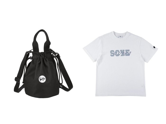 【PUMA/プーマ】の【UNISEX】【PUMA x Scye】SS Tシャツ&【UNISEX】【PUMA x Scye】Drawstring バッグ 【ECで売れてるランキング上位の人気レディースファッションの通販】 おすすめ人気トレンドファッション通販アイテム 人気、トレンドファッション・服の通販 founy(ファニー) 　ファッション　Fashion　レディースファッション　WOMEN　バッグ　Bag　トップス・カットソー　Tops/Tshirt　シャツ/ブラウス　Shirts/Blouses　ロング / Tシャツ　T-Shirts　カットソー　Cut and Sewn　2025年　2025　2025春夏・S/S　Ss,Spring/Summer,2025　ユニセックス　Unisex　夏　Summer　春　Spring　S/S・春夏　Ss・Spring/Summer　|ID:crp329100000211814