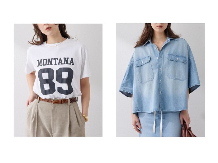 【Whim Gazette/ウィムガゼット】のナンバリングTシャツ&DENIMドルマンシャツ 【トップス、カットソー】 おすすめ人気トレンドファッション通販アイテム 人気、トレンドファッション・服の通販 founy(ファニー) ファッション Fashion レディースファッション WOMEN トップス・カットソー Tops/Tshirt シャツ/ブラウス Shirts/Blouses ロング / Tシャツ T-Shirts カットソー Cut and Sewn インナー Inner ヴィンテージ Vintage 春 Spring カットソー Cut And Sew コンパクト Compact ショート Short ジャケット Jacket スマート Smart スリーブ Sleeve トレンド Trend ブライト Bright プリント Print ベーシック Basic ボトム Bottom リアル Real ロング Long S/S・春夏 Ss・Spring/Summer 夏 Summer 2025年 2025 2025春夏・S/S Ss,Spring/Summer,2025 |ID:crp329100000211836