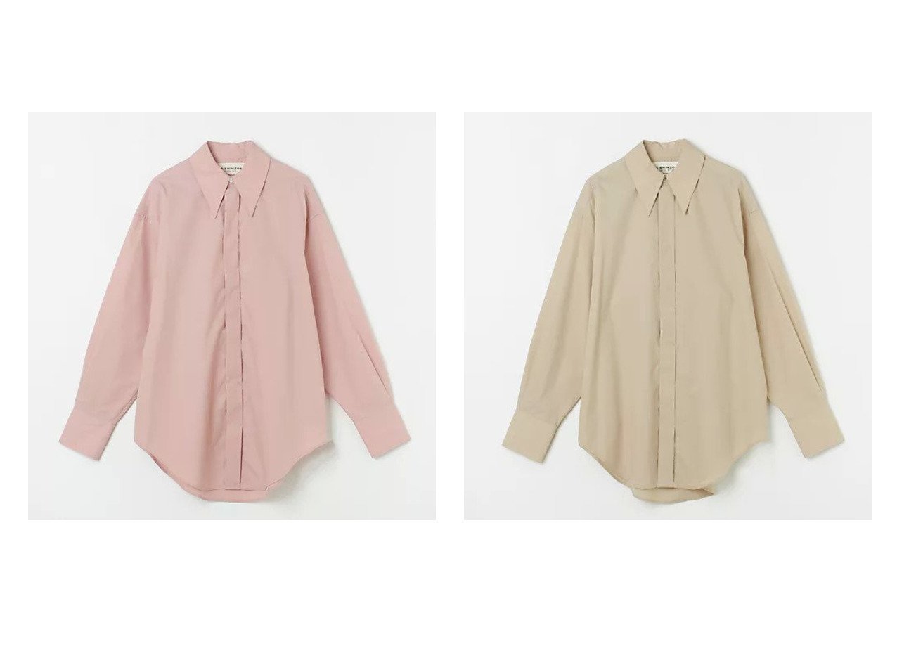 【Shinzone/シンゾーン】のPOINTED COLLAR SHIRT ハッピーPINKアイテム【ECで売れてるランキング上位の人気レディースファッションの通販 / Popular clothes】  おすすめ人気トレンドファッション通販アイテム インテリア・キッズ・メンズ・レディースファッション・服の通販 founy(ファニー) 　ファッション　Fashion　レディースファッション　WOMEN　トップス・カットソー　Tops/Tshirt　シャツ/ブラウス　Shirts/Blouses　ベージュ系　Beige　レッド系　Red　|ID:crp329100000211922