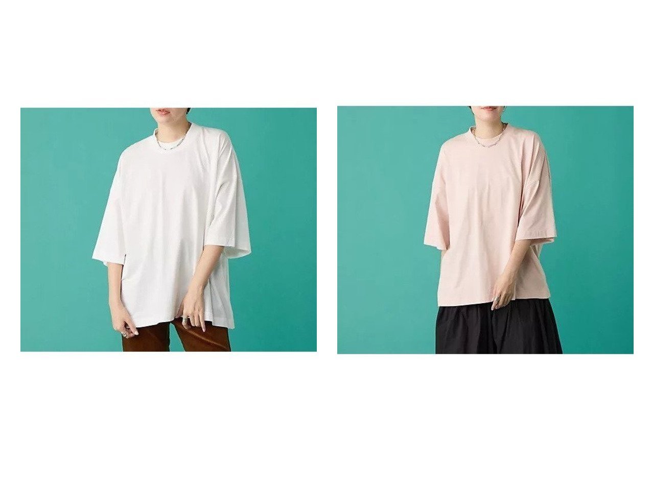 【STUDIO NICHOLSON/スタジオ ニコルソン】のBRANDED SHORT SLEEVE T SHIRT ハッピーPINKアイテム【ECで売れてるランキング上位の人気レディースファッションの通販 / Popular clothes】  おすすめ人気トレンドファッション通販アイテム インテリア・キッズ・メンズ・レディースファッション・服の通販 founy(ファニー) 　ファッション　Fashion　レディースファッション　WOMEN　トップス・カットソー　Tops/Tshirt　シャツ/ブラウス　Shirts/Blouses　ロング / Tシャツ　T-Shirts　コンパクト　Compact　ショルダー　Shoulder　ドロップ　Drop　ホワイト系　White　ブルー系　Blue　|ID:crp329100000211923