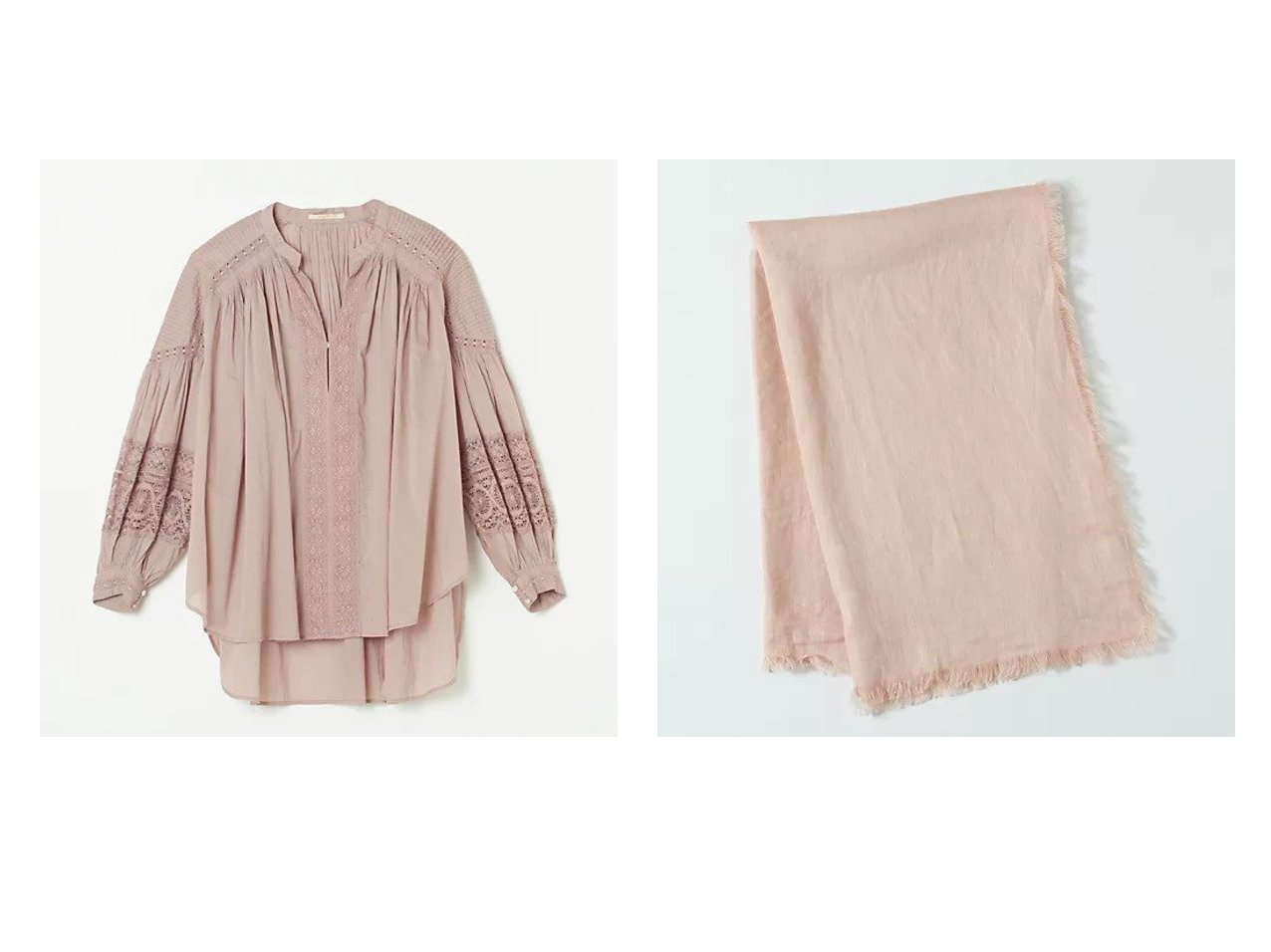 【NE QUITTEZ PAS/ヌキテパ】のCOTTON VOILE LACE & PIN TUCK BLOUSE&【ASAUCE MELER/アソースメレ】のオーガニックリネンドライキャンバススクエア ハッピーPINKアイテム【ECで売れてるランキング上位の人気レディースファッションの通販 / Popular clothes】  おすすめ人気トレンドファッション通販アイテム インテリア・キッズ・メンズ・レディースファッション・服の通販 founy(ファニー) 　ファッション　Fashion　レディースファッション　WOMEN　フロント　Front　レース　Race　人気　Popularity　定番　Standard　春　Spring　洗える　Washable　レッド系　Red　|ID:crp329100000211925