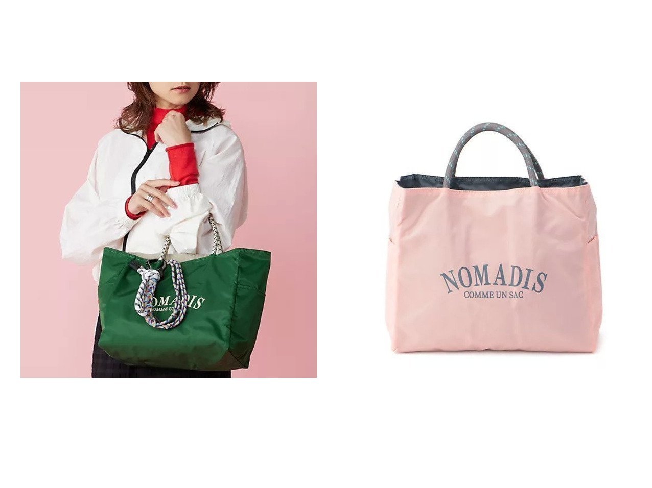 【NOMADIS/ノマディス】のSAC2 WIDE ハッピーPINKアイテム【ECで売れてるランキング上位の人気レディースファッションの通販 / Popular clothes】  おすすめ人気トレンドファッション通販アイテム インテリア・キッズ・メンズ・レディースファッション・服の通販 founy(ファニー) 　ファッション　Fashion　レディースファッション　WOMEN　2025年　2025　2025春夏・S/S　Ss,Spring/Summer,2025　シンプル　Simple　プリント　Print　ポケット　Pocket　リバーシブル　Reversible　グリーン系　Green　レッド系　Red　ブルー系　Blue　|ID:crp329100000211929