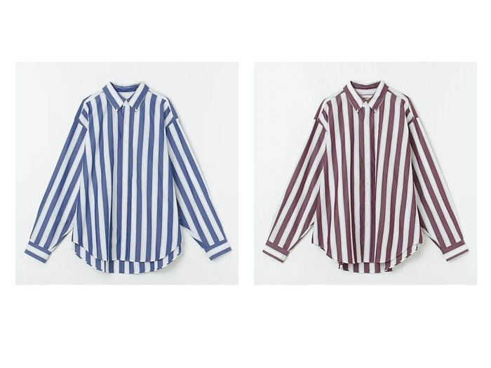 【Shinzone/シンゾーン】のSTRIPED DADDY SHIRT シャツ、ブラウス【ECで売れてるランキング上位の人気レディースファッションの通販 / Popular clothes】  おすすめ人気トレンドファッション通販アイテム 人気、トレンドファッション・服の通販 founy(ファニー) ファッション Fashion レディースファッション WOMEN トップス・カットソー Tops/Tshirt シャツ/ブラウス Shirts/Blouses ストライプ Stripe ビッグ Big 人気 Popularity 洗える Washable |ID:crp329100000211932