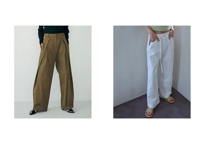 【marjour/マージュール】のFRINGE DESIGN PANTS&SIDE TUCK PANTS 【パンツ】 おすすめ人気トレンドファッション通販アイテム インテリア・キッズ・メンズ・レディースファッション・服の通販 founy(ファニー) https://founy.com/ ファッション Fashion レディースファッション WOMEN パンツ Pants クール Cool シンプル Simple ストレッチ Stretch スニーカー Sneakers ベーシック Basic マニッシュ Mannish ワイド Wide おすすめ Recommend 夏 Summer インナー Inner フリンジ Fringe ポケット Pocket |ID:crp329100000212073