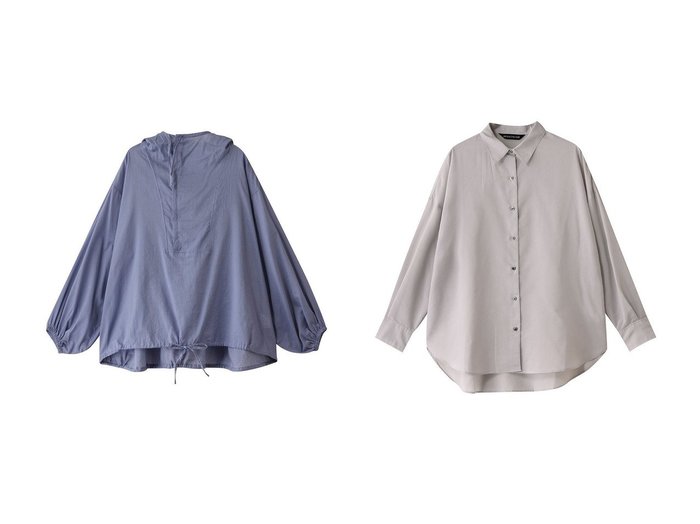 【mizuiro ind/ミズイロ インド】のhooded shirt シャツ&sheer wide shirt シャツ 【トップス、カットソー】 おすすめ人気トレンドファッション通販アイテム 人気、トレンドファッション・服の通販 founy(ファニー) ファッション Fashion レディースファッション WOMEN トップス・カットソー Tops/Tshirt シャツ/ブラウス Shirts/Blouses 2025年 2025 2025春夏・S/S Ss,Spring/Summer,2025 インナー Inner シアー Sheer シンプル Simple スリーブ Sleeve ファブリック Fabric フロント Front ボトム Bottom リボン Ribbon ロング Long 夏 Summer 春 Spring S/S・春夏 Ss・Spring/Summer |ID:crp329100000212133