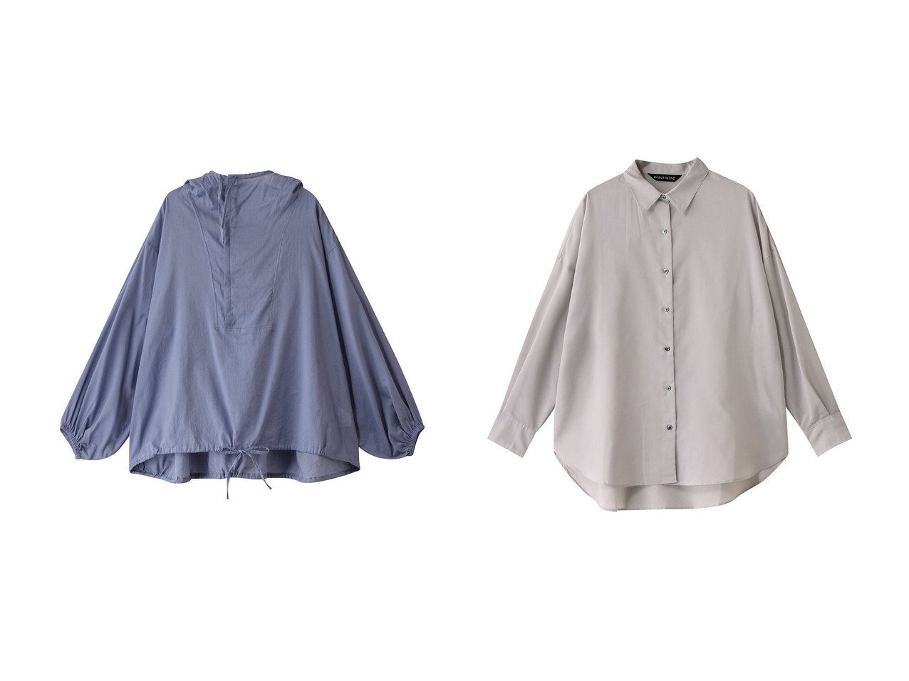 【mizuiro ind/ミズイロ インド】のhooded shirt シャツ&sheer wide shirt シャツ 【トップス、カットソー】 おすすめ人気トレンドファッション通販アイテム インテリア・キッズ・メンズ・レディースファッション・服の通販 founy(ファニー) 　ファッション　Fashion　レディースファッション　WOMEN　トップス・カットソー　Tops/Tshirt　シャツ/ブラウス　Shirts/Blouses　2025年　2025　2025春夏・S/S　Ss,Spring/Summer,2025　インナー　Inner　シアー　Sheer　シンプル　Simple　スリーブ　Sleeve　ファブリック　Fabric　フロント　Front　ボトム　Bottom　リボン　Ribbon　ロング　Long　夏　Summer　春　Spring　S/S・春夏　Ss・Spring/Summer　ブルー系　Blue　パープル系　Purple　ホワイト系　White　ブラック系　Black　グレー系　Gray　|ID:crp329100000212133