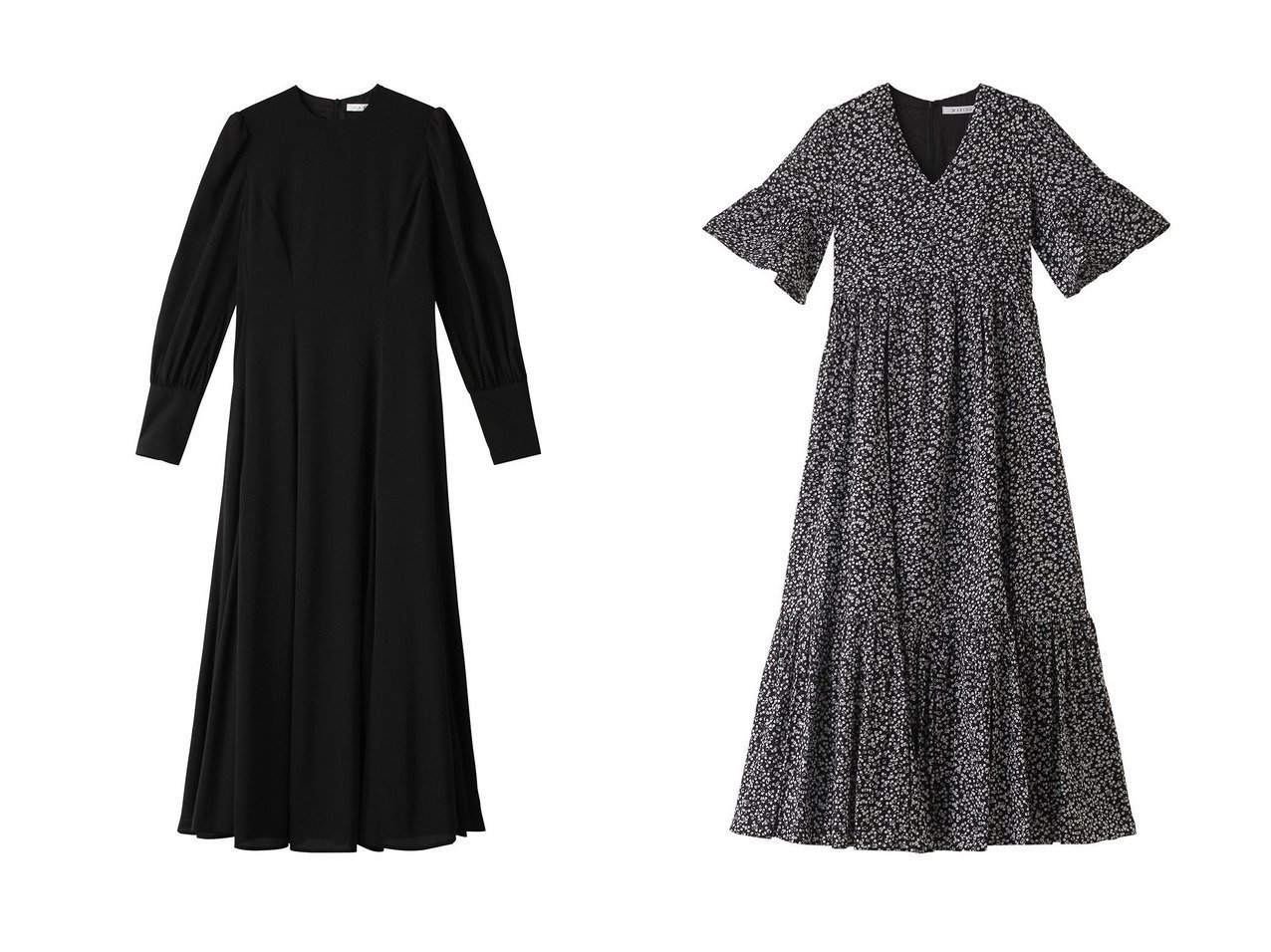 【MARIHA/マリハ】の【City Dress】セレナーデのドレス ロングスリーブ&すずらんのドレス (PRINT) 【ECで売れてるランキング上位の人気レディースファッションの通販】  おすすめ人気トレンドファッション通販アイテム インテリア・キッズ・メンズ・レディースファッション・服の通販 founy(ファニー) 　ファッション　Fashion　レディースファッション　WOMEN　ワンピース　Dress　ドレス　Party Dresses　チュニック　Tunic　オケージョン　Occasion　シェイプ　Shape　ジャケット　Jacket　ジュエリー　Jewelry　スリーブ　Sleeve　チュニック　Tunic　ドレス　Dress　ロング　Long　ビジネス 仕事 通勤　Business　エレガント 上品　Elegant　ブラック系　Black　ブルー系　Blue　|ID:crp329100000212165