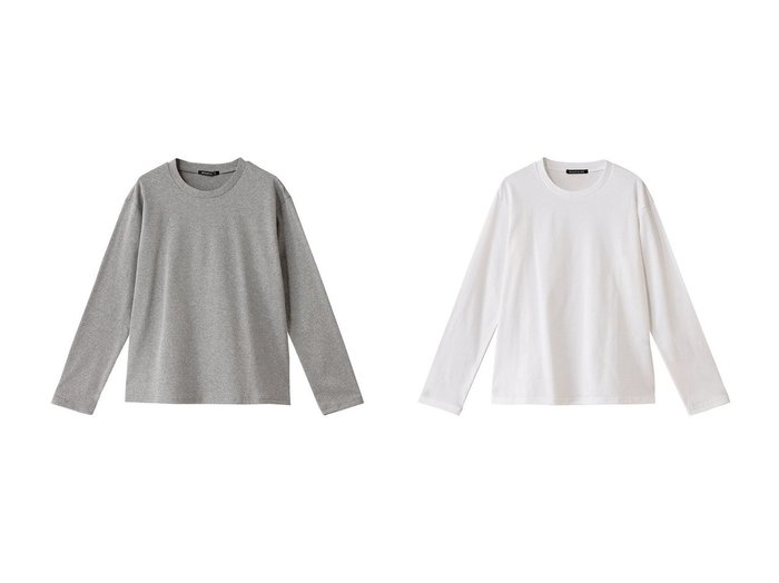 【mizuiro ind/ミズイロ インド】のcrew neck T Tシャツ 【トップス、カットソー】 おすすめ人気トレンドファッション通販アイテム 人気、トレンドファッション・服の通販 founy(ファニー) ファッション Fashion レディースファッション WOMEN トップス・カットソー Tops/Tshirt シャツ/ブラウス Shirts/Blouses ロング / Tシャツ T-Shirts カットソー Cut and Sewn 2025年 2025 2025春夏・S/S Ss,Spring/Summer,2025 インナー Inner シンプル Simple スリーブ Sleeve ロング Long 夏 Summer 春 Spring S/S・春夏 Ss・Spring/Summer |ID:crp329100000212271